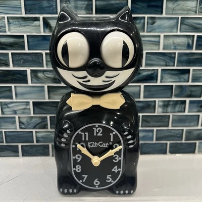 Reloj KIT CAT KLOCK Original Negro Piezas Solo Hecho en EE. UU. Foto 1 de 2