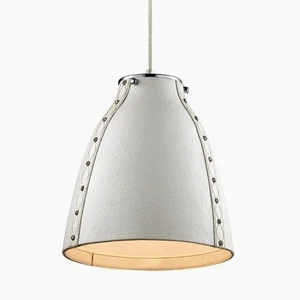 Grönlund Finland leather diamond, Mirror detail ceiling light White 26cm - Picture 1 of 17