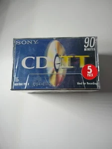 Sony CD-IT Tipo II Alto Sesgo 90 min Estuche Delgado Casetes C-90CD2A Nuevo Paquete de 5 - Imagen 1 de 5