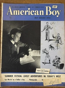July/August 1941 issue American Boy/Youth’s Companion - vintage advertisements - Imagen 1 de 6
