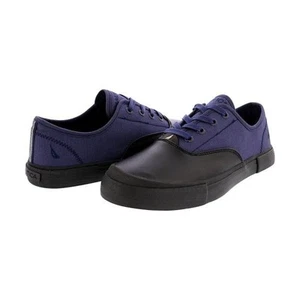 NEW Men's Nautica Deckloom Canvas & Rubber Boat Shoe Indigo / Black Size 9.5 - Picture 1 of 5
