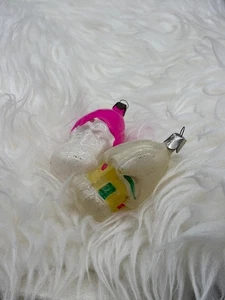 Adorno vintage de vidrio bolas de Navidad casa de cuento de hadas - Imagen 1 de 3