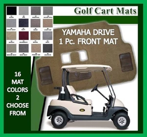 Yamaha Drive Golf Cart Floor Mat One Piece Front Carpet Mat - 16 Colors Avail. - Picture 1 of 6