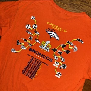 Denver Broncos Herren XL Super Bowl 50 Champions NFL Saison Spielplan Halterung - Bild 1 von 8