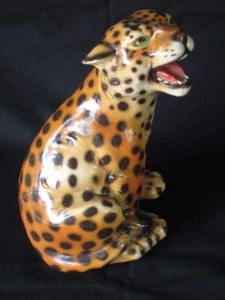 PAVARO CECCHETO CERAMIC PANTHER OF BASSANO ITALY 1950/60 - Picture 1 of 23