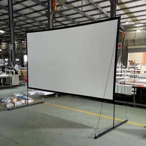 150" Stand Projector Projection Screen Home Indoor Outdoor 16:9 Theater NEW - Zdjęcie 1 z 12