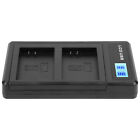 Camera Battery Charger For Lpe12 Usb Camera Dual Charger With Lcd Display Sls
