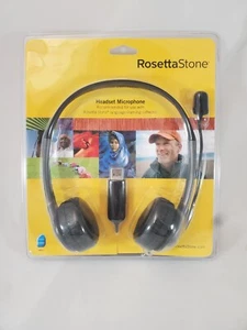Rosetta Stone Headset Microphone USB For Language Learning Software. New Sealed - Picture 1 of 3
