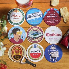Aston Villa Football Beer Mats x9