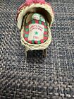 Vintage 1981 Hallmark Baby’s First Christmas Buggy Pram With Rolling Wheels