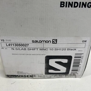 Salomon S/Lab Shift MNC 10 Binding SH120 Black- 120 Brake #3c2 - Picture 1 of 4