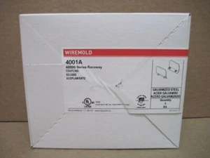Legrand 4001A 4000 Series Raceway Galvanized Steel Coupling BOX OF 5 - Picture 1 of 5