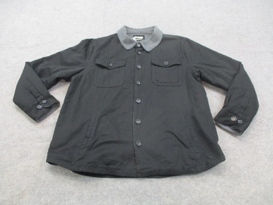 Chaqueta Carbon 2 Colbalt Para Hombres 2XL XXL Negra Abotonada Abrigo Forrado de Vellón Adulto Foto 1 de 4