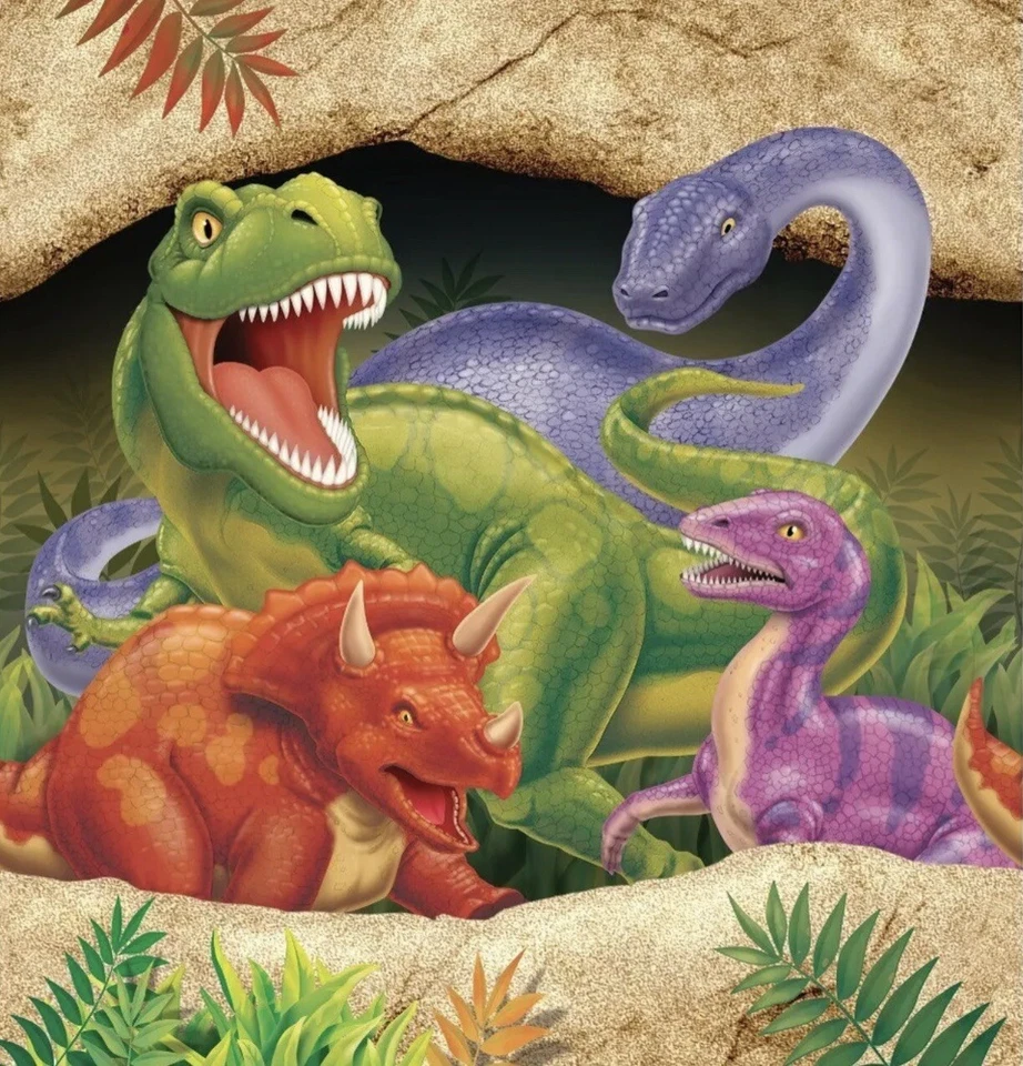 Dino Blast Plastic Table Cover, 54 by 108-Inch - Image 1 of 2