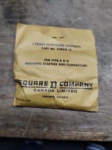SQUARE D 2183-G13 Front Contactor Contacts NEW - Picture 1 of 1