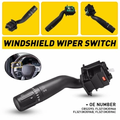 Interruptor de control limpiaparabrisas para Ford F-250 F-350 F-450 Super Duty 2017-2022 Foto 1 de 4