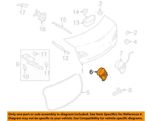 MAZDA OEM 10-12 3 Trunk Lid Lid Components-Lock Assy BGV556820 - Picture 1 of 2