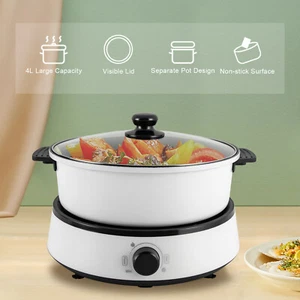 Portable Electric Hot Pot Ramen Cooker Electric Non-Stick Skillet,Electric - Picture 1 of 24
