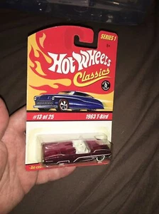 Hot Wheels Classics Pink 1963 T-Bird #13 *Series 1* - Picture 1 of 11