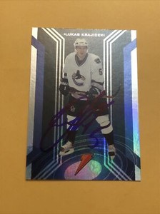 Lukas Krajicek Signed Vancouver Canucks Card 1