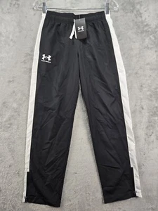Under Armour Boys Youth YLG Black Polyester Athletic Pants Loose Fit - NWT - Picture 1 of 21