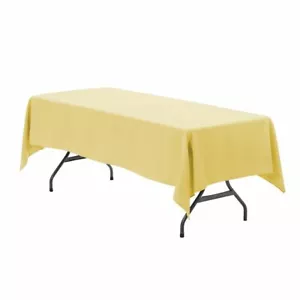 YCC Linens - 60 x 102 Inch Rectangular Polyester Tablecloths - Picture 1 of 52