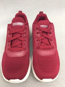 Skechers Women's Bobs Squad Tough Talk Sneakers 32504 Red Bx66 - Picture 1 of 5