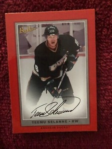 2006/7 Beehive Red Teemu Selanne Anaheim Ducks