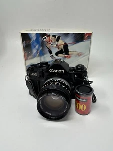 Vintage Canon A-1 35mm Camera 1984 Olympic Games w/Original Box & Film Working! - Picture 1 of 12