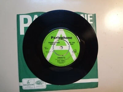 DEEP PURPLE:Emmaretta-Wring That Neck (Instr.)-U.K. 7" 69 Parlophone R 5763 Demo - Image 1 of 2