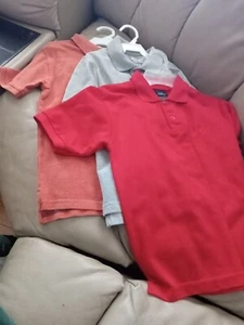 Lot of 3 Unisex School Uniform Polos Shirts Size 6/7 - Picture 1 of 5
