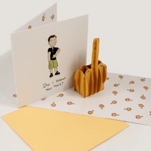 The "Did I Show You This" Pop-up 🖕 Card | Hilarious Pop-up Card | Middle Finger - Picture 1 of 1