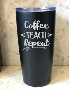 Brandneu Lehrer Reise Thermobecher Tasse - Kaffee Unterricht Wiederholung  - Bild 1 von 7