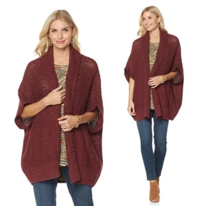 Melissa McCarthy Seven7 Open Cardigan-Missy 506065-J - Picture 1 of 1