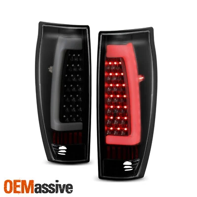 Par de luces traseras LED negras ahumadas para Chevy Avalanche 1500 2500 2002-06 Foto 1 de 4