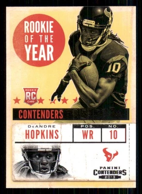 2013 Panini Contenders ROY Contenders #2 DeAndre Hopkins - Image 1 of 2