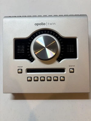 Universal Audio Apollo Twin Duo Thunderbolt Audio Interface w/ Adapter Used JP - Image 1 of 3