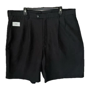 Pantalones Cortos Chinos Plisados De Colección Nike Golf Para Hombre 42 Negros Rayón/Poliéster Tejido Acanalado - Imagen 1 de 7