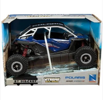 NEW RAY XTREME OFF ROAD POLARIS RZR PRO R 1/18 BLUE 58466 A - Image 1 of 4