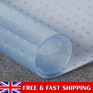 Vinyl Plastic Carpet Protector Clear Runner Home Office Hallway Film Mat Roll UK - Picture 1 of 24