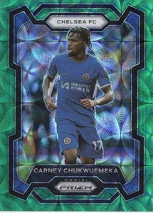 2023-24 Panini Prizm EPL Carney Chukwuemeka #187 CHOICE Green Prizm /5 - Picture 1 of 2