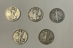 Walking Liberty Half Dollars Special Dates great condition only $21 each !! - Picture 1 of 2
