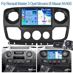 Radio samochodowe 2 + 64G do Opel Movano B Renault Master 3 Carplay GPS Nawigacja DAB + kam SWC - Zdjęcie 1 z 18