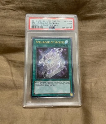 Yu-Gi-Oh! TCG Spellbook Of Secrets 1st Edition Redu Ultimate Rare PSA Mint 9 - Image 1 of 2