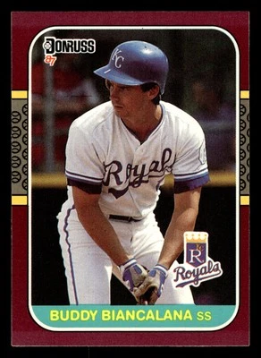 Buddy Biancalana 1987 Donruss Opening Day #202 Kansas City Royals - Image 1 of 2