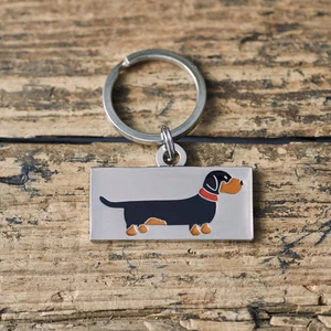 Sweet William Dachshund Dog Tag Personalized Engraved Pet ID Tag - Picture 1 of 12