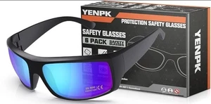 YENPK Occhiali di Sicurezza per Uomo e Donna - ANSI Z87.1 Protezione UV400, Smerigliati..144 - Foto 1 di 4