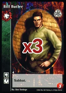 Lot of 3 cards: Bill Butler [Third set] - VTES card - Imagen 1 de 2