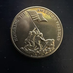 Moneda de 1,5" 1978 Honrando a la Medalla Veterana Americana Preservando la Libertad - Imagen 1 de 2