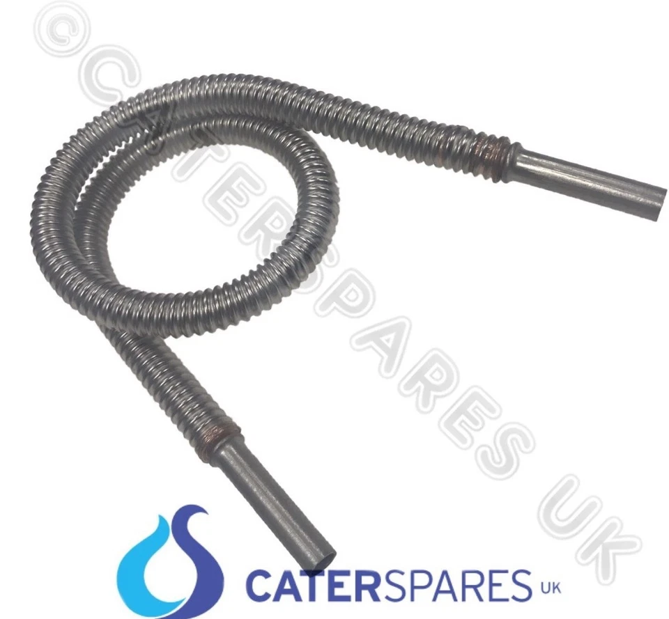 CATERSPARESUK 6MM FLEXIBLE STAINLESS STEEL GAS PILOT BUNDY TUBE FLEXI PIPE EASY SHAPE 400MM